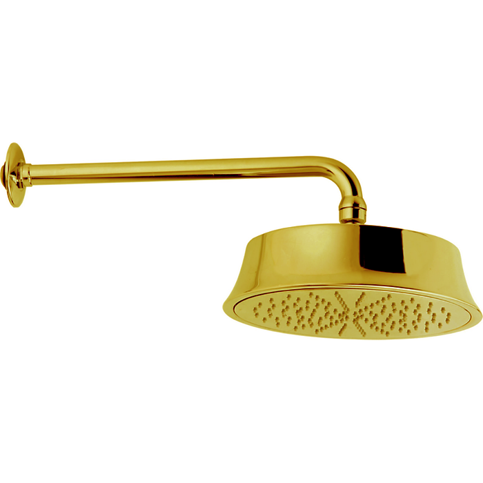 CISAL Shower Верхний душ D220 мм с настенным держателем L270 мм, цвет: золото