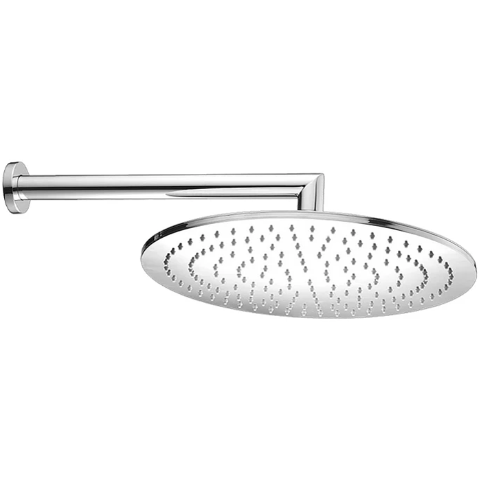CISAL Shower Верхний душ D400 мм с настенным держателем L400 мм, цвет: хром