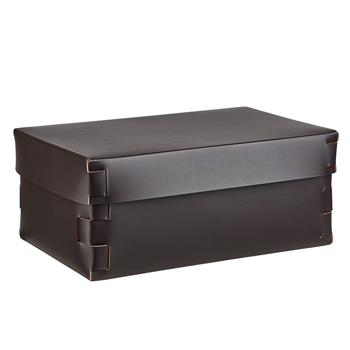 Colombo Adj Коробка Snob 32x20хH13.5см., настольная, цвет: шоколад/капучино