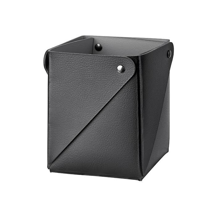 Colombo Adj Коробочка MIU, 7x7xH8 см , цвет: черный/серый
