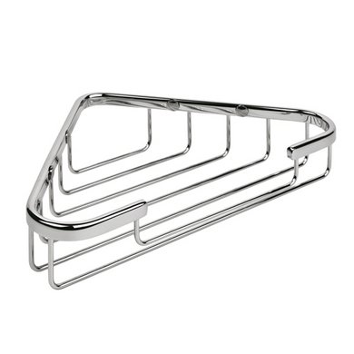 Colombo Basic Угловая металлическая полочка 24.5x15x4.5см, цвет: хром