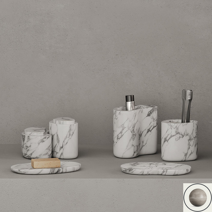 Dea Design Контейнер настольный, с крышкой, цвет: Stone Silk