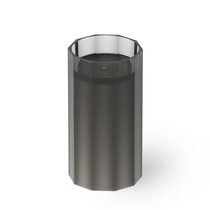 Dea Design Pedestal Basin Раковина 48х45.6х90см., напольная, без отв., Glasstech, прозрачная смола, цвет: Smoky Black R4