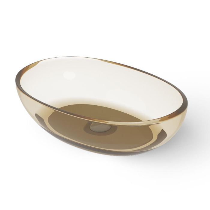 Dea Design Раковина 60х40х14.5/15.5см., накладная, без отв., цвет: classic green