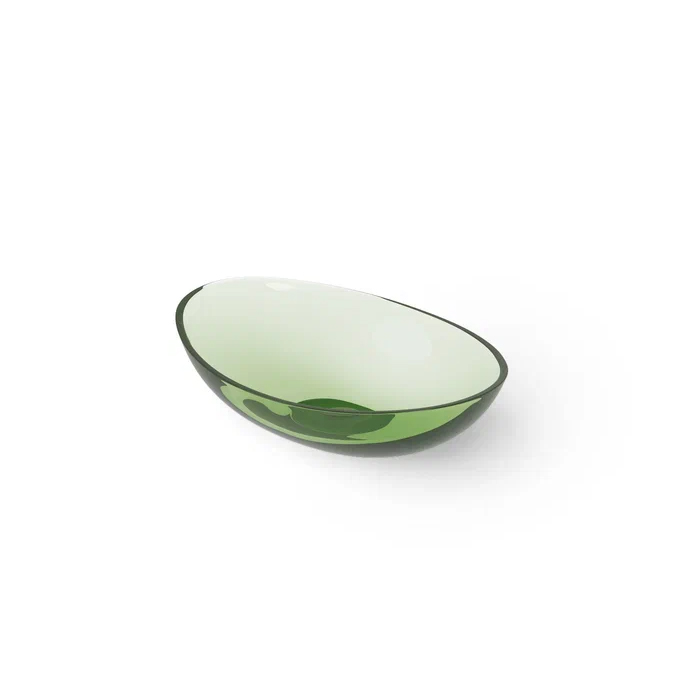 Dea Design Washbasins Раковина 42х34х15см., накладная, без отв., Glasstech, прозрачная смола, цвет: Emerald R3