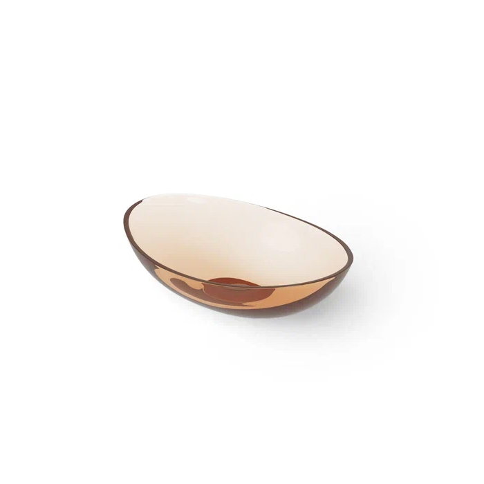 Dea Design Washbasins Раковина 42х34х15см., накладная, без отв., Glasstech, прозрачная смола, цвет: Sunset R1