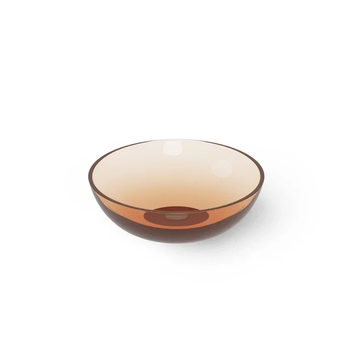 Dea Design Washbasins Раковина 42х42х16см., накладная, без отв., Glasstech, прозрачная смола, цвет: Sunset R1