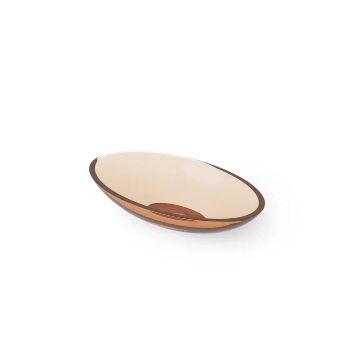Dea Design Washbasins Раковина 60х35х10.5см., накладная, без отв., Glasstech, прозрачная смола, цвет: Sunset R1