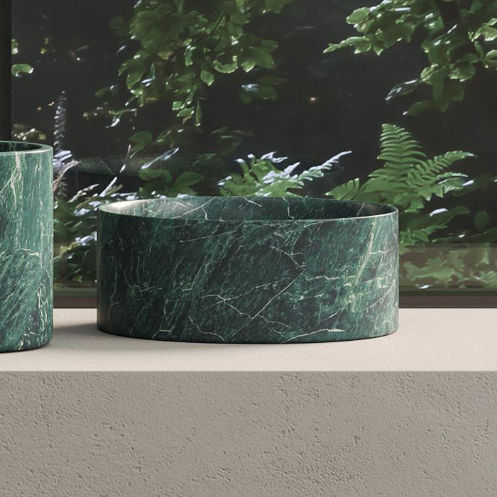 Dea Design Marble Контейнер настольный, из мрамора, цвет: SG Stone Green