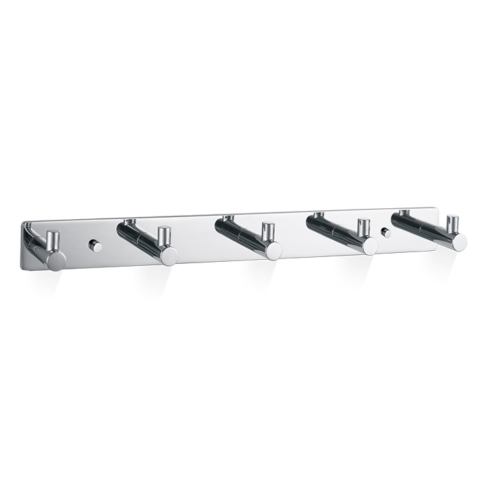 Decor Walther Basic HAK5 Панель с 5 крючками 30x4см, подвесной, цвет: хром