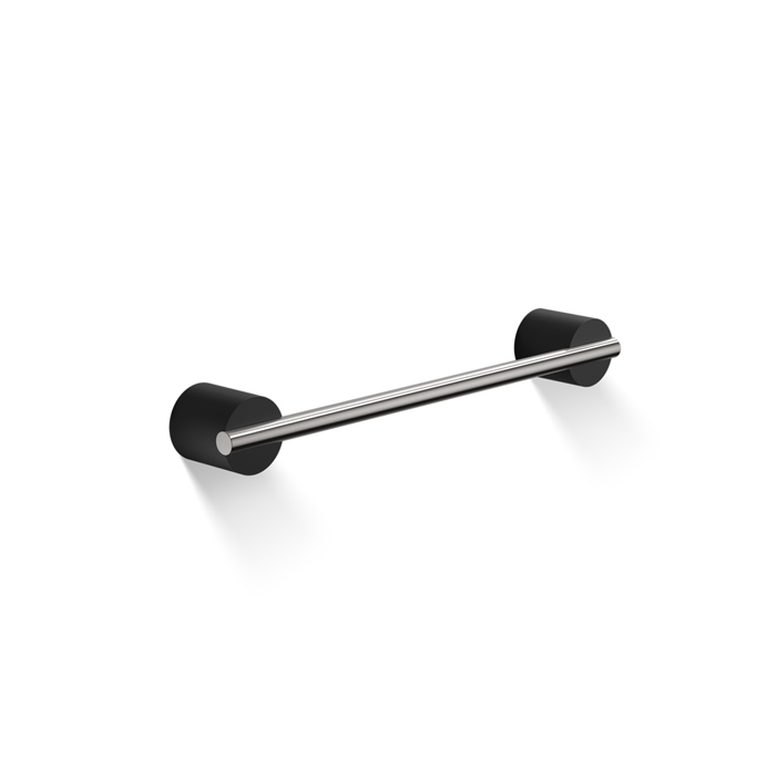 Decor Walther Black Stone HTE30 Полотенцедержатель 30см, цвет: черный матовый / сталь матовая
