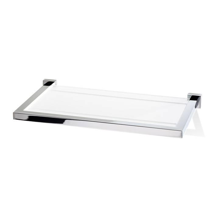 Decor Walther Corner GLA30 Полочка стеклянная 30x16.5см, подвесной, цвет: хром