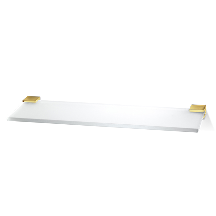 Decor Walther Corner GLA40 Полочка стеклянная 40x12см, подвесная, цвет: золото