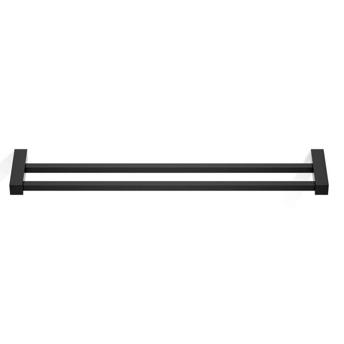 Decor Walther Corner HTD60 Полотенцедержатель 60см, двойной, подвесной, цвет: черный матовый