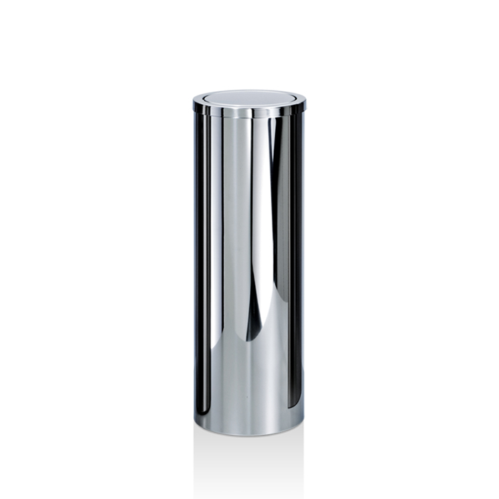 Decor Walther DW 1024 Корзина для бумаги 20xh60см, с крышкой, напольная, цвет: сталь полированная