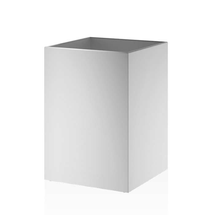 Decor Walther DW 112 Корзина для бумаги 20x20x30см, напольная, цвет: белый