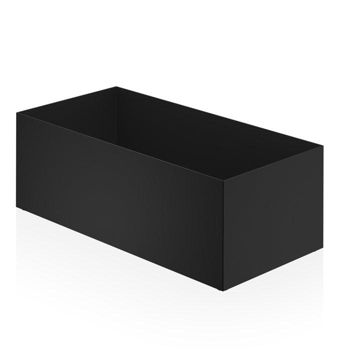 Decor Walther DW 361 Бокс универсальный 25x12x9см, настольный, цвет: черный матовый