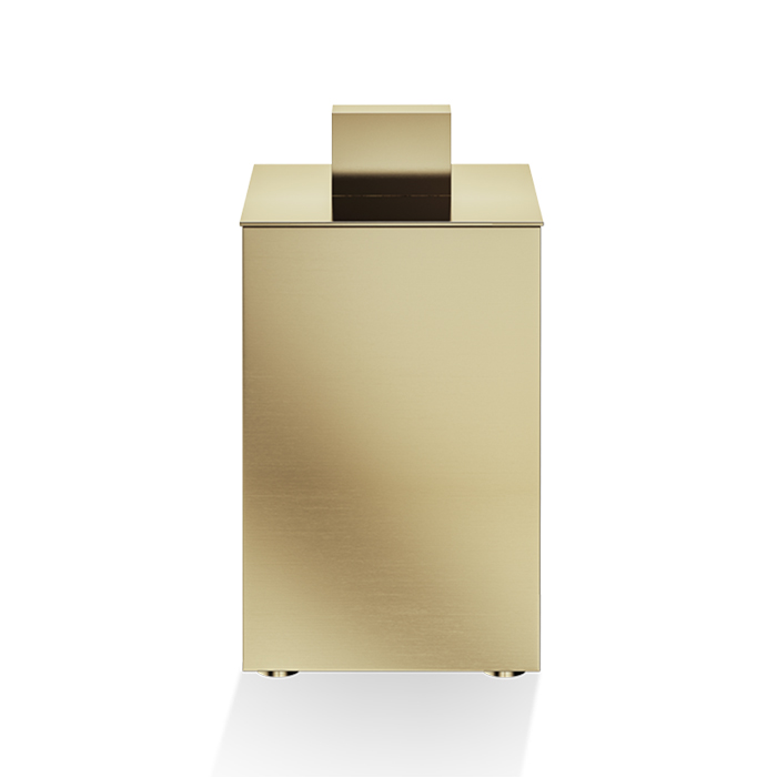 Decor Walther DW 3620 Бокс универсальный 6x6x11см, с крышкой, настольный, цвет: золото матовое
