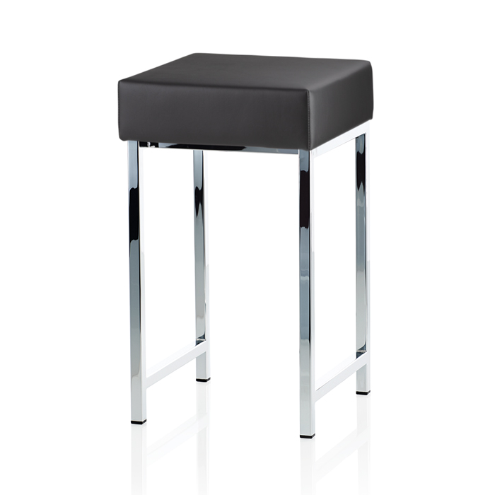 Decor Walther DW 64 Табурет 30x30x52cм, напольный, цвет: хром / черный
