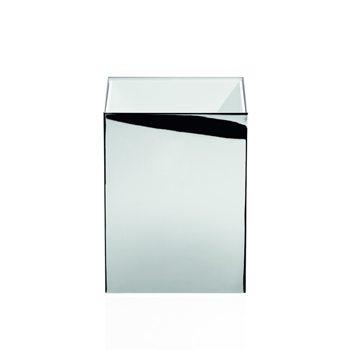 Decor Walther DW 74 Корзина для бумаги 17x17x24см, напольная, цвет: хром