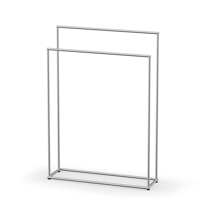 Decor Walther Mikado Полотенцедержатель 86см., напольный, двойной, цвет: сталь матовая