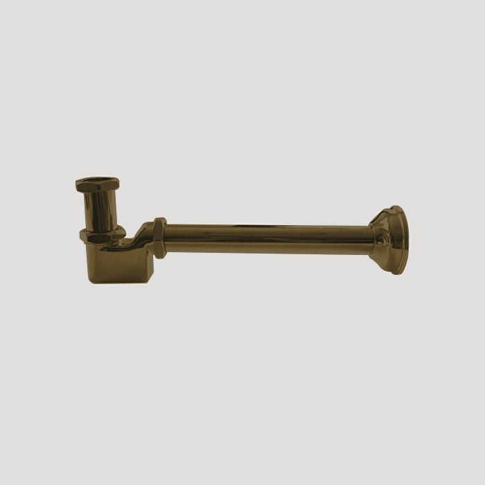 Devon&Devon Сифон для раковины/биде под донный клапан, 1 1/4", цвет: бронза