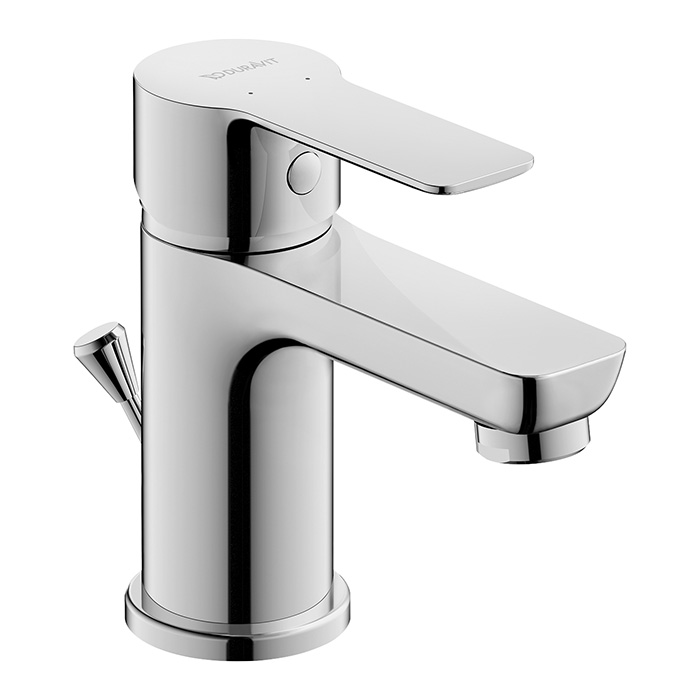 Duravit A.1 Смеситель для раковины, 1 отв., с донным клапаном, излив 95мм, цвет: хром