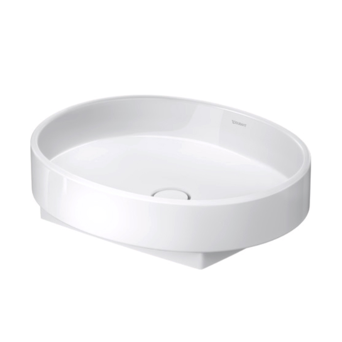 Duravit Balcoon Раковина 55х45см., накладная, без отв., без перелива, DuraShield, цвет: белый матовый
