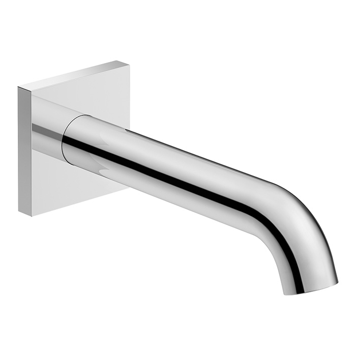 Duravit C.1 Излив для ванны 205мм, накладка квадрат, цвет: хром
