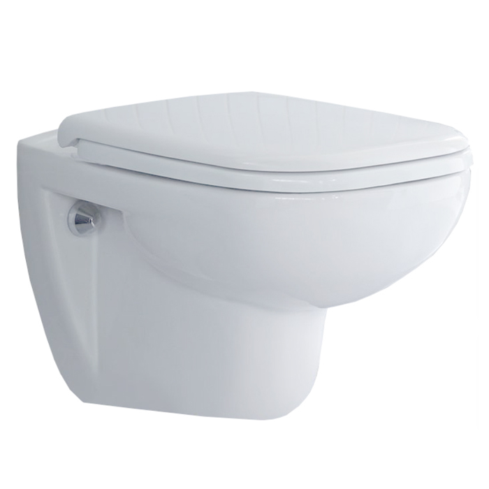 Duravit D-Code Унитаз 35.9х54.5х41см., подвесной, безободковый, с сиденьем микролифт, цвет: белый глянцевый