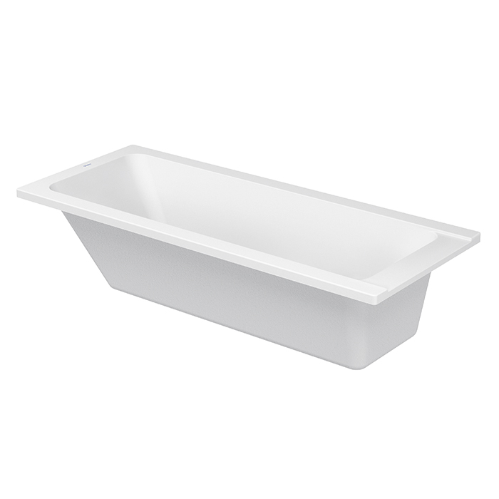Duravit D-Code  Ванна акриловая прямоугольная 170х70x40см, встраиваемая, с 1 наклоном для спины, выпуск центральный , цвет: белый