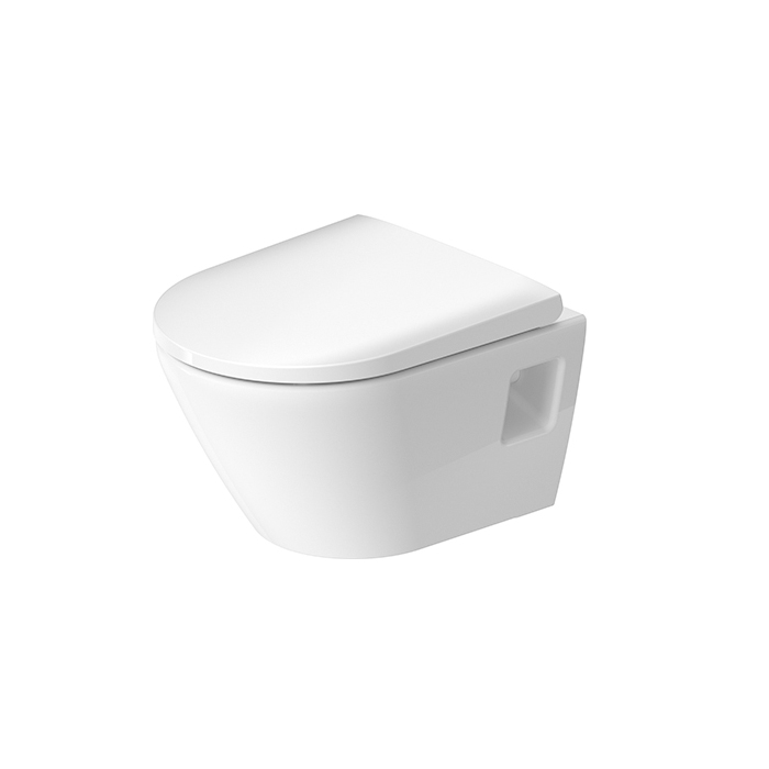 Duravit D-Neo Унитаз 36х48см., подвесной, безободковый, с сиденьем микролифт, цвет: белый