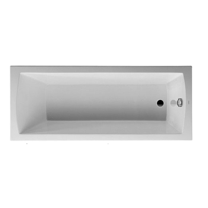 Duravit Daro Ванна 170х70x46см, акриловая, прямоугольная встраиваемая ,с наклоном для спины , цвет: белый