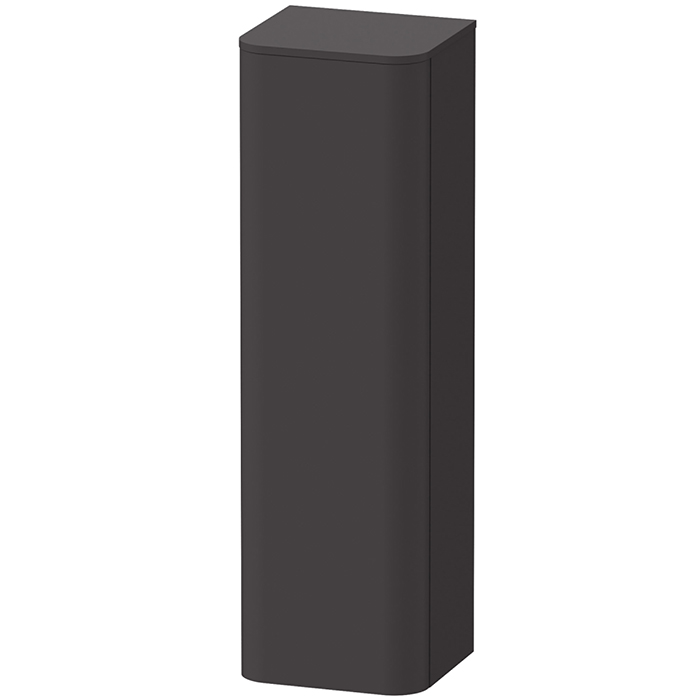 Duravit Happy D.2 Plus Пенал подвесной 40x36х133.6см., 1 дверь, 3 стекл. полки, DX, цвет: графит суперматовый