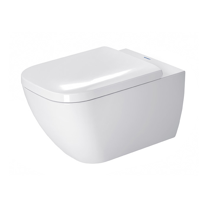 Duravit Happy D.2 Унитаз подвесной 36.5х54см., с вертикальным смывом, вкл. крепление Durafix, с покрытием WonderGliss, цвет: белый