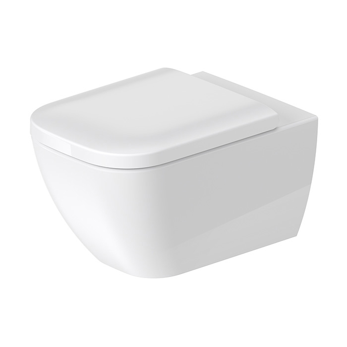 Duravit Happy D.2 Унитаз подвесной безободковый 54х36.5см., с креплением, Hygiene-Glaze, цвет: белый
