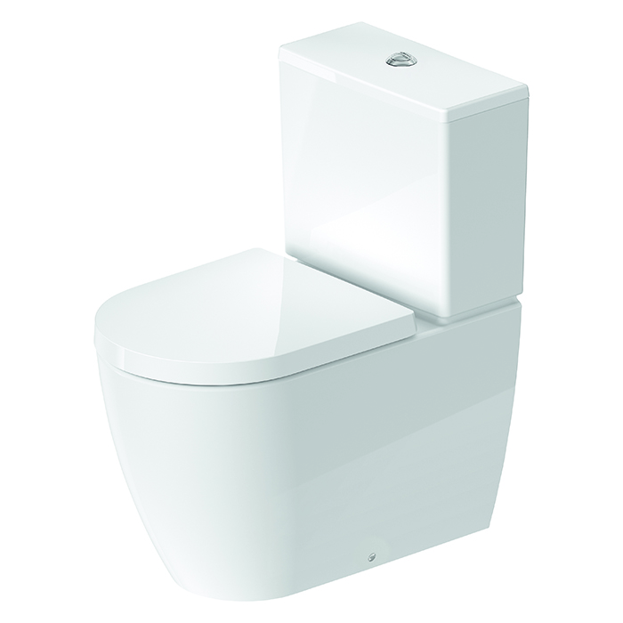 Duravit Me by Starck Унитаз моноблок 37х65 см, слив универсальный, с креплениями, с сиденьем цвет: белый