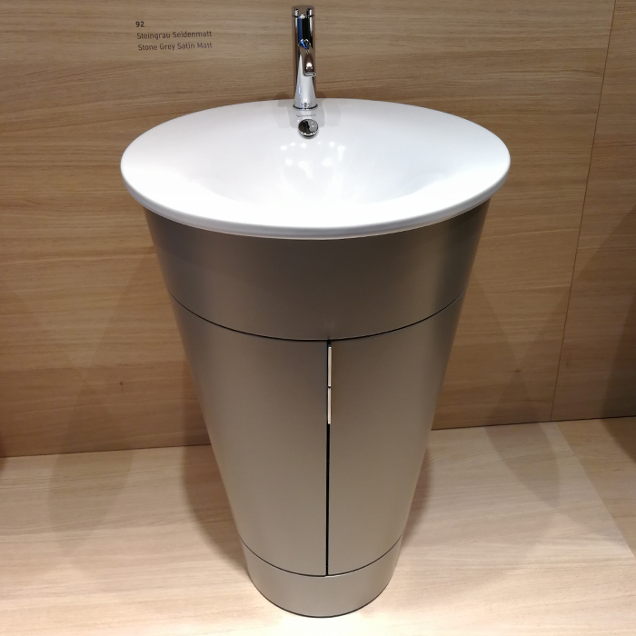 Duravit Starck 1 Тумба напольная 60x56xh82.5см, с раковиной, цвет: stone grey satin matt