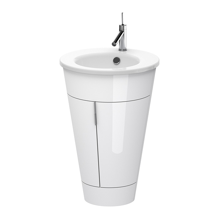 Duravit Starck 1 Тумба напольная 60x56xh82.5см, с раковиной, цвет: белый глянц