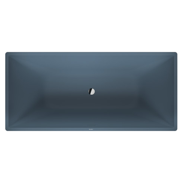Duravit Vitrium Ванна отдельностоящая 185x85см., с ножками, с2 наклонами для спины, прямоугольная, цвет: синий матовый