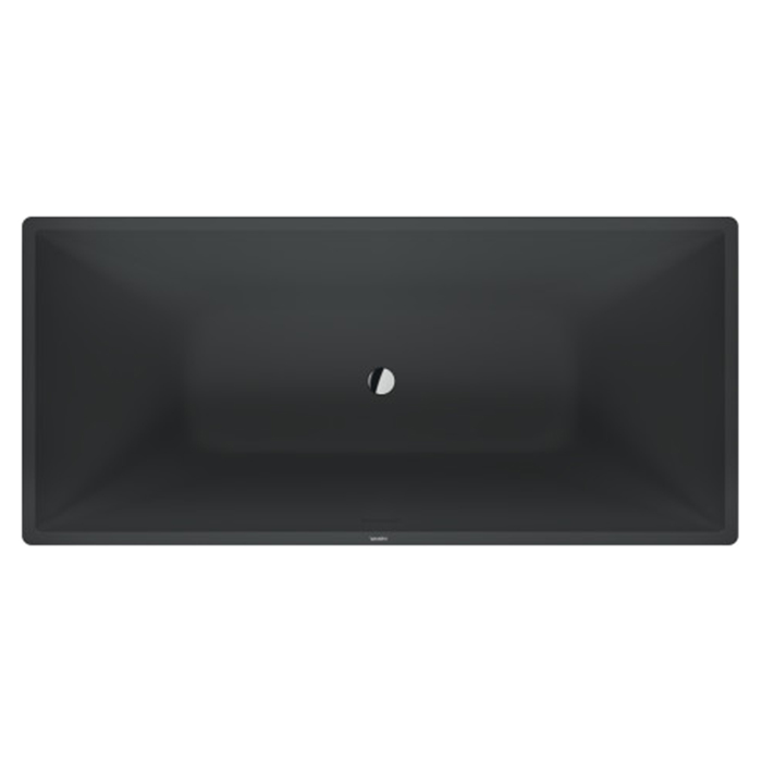 Duravit Vitrium Ванна отдельностоящая 185x85см., с ножками, с2 наклонами для спины, прямоугольная, цвет: темно-серый матовый