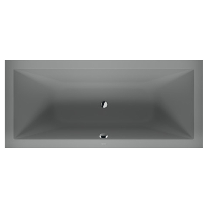 Duravit Vitrium Ванна встраиваемая 180x80cм, с ножками, с2 наклонами для спины, прямоугольная, цвет: светло-серый матовый