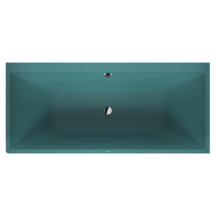 Duravit Vitrium Ванна встраиваемая 180x80см, Dx, с ножками, с2 наклонами для спины, прямоугольная, цвет: аквамарин матовый
