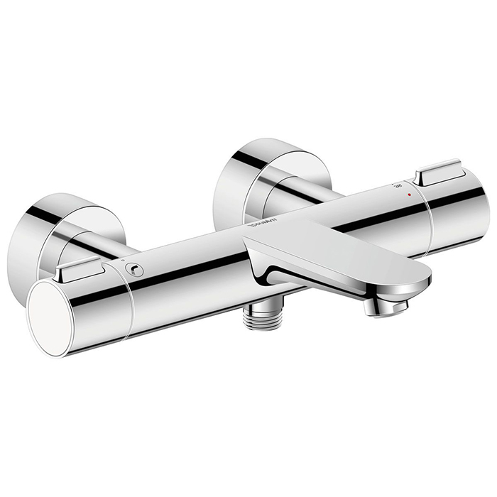 Duravit Wave Смеситель для ванны, настенный, термостатический, цвет: хром