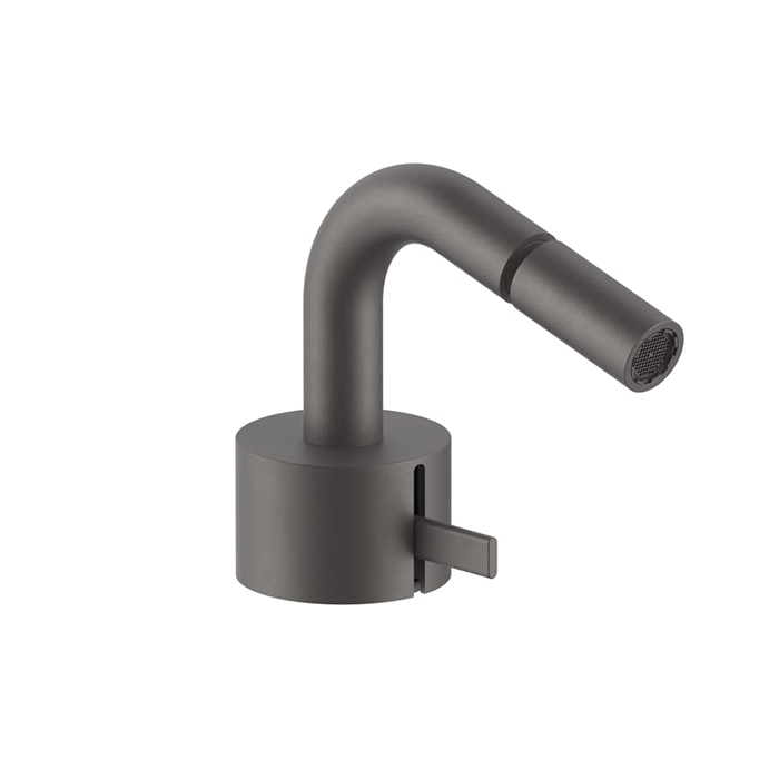 Fantini AF/21 Смеситель для биде, 1 отв., излив: 13 см, цвет: Matt Gun Metal PVD