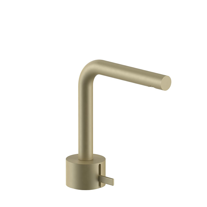 Fantini AF/21 Смеситель для раковины, 1 отв., излив: 155 мм, цвет: Matt British Gold PVD