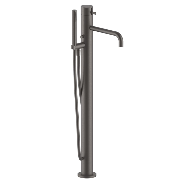 Fantini AF/21 Смеситель для ванны, напольный, излив: 250 мм, цвет: Matt Gun Metal PVD