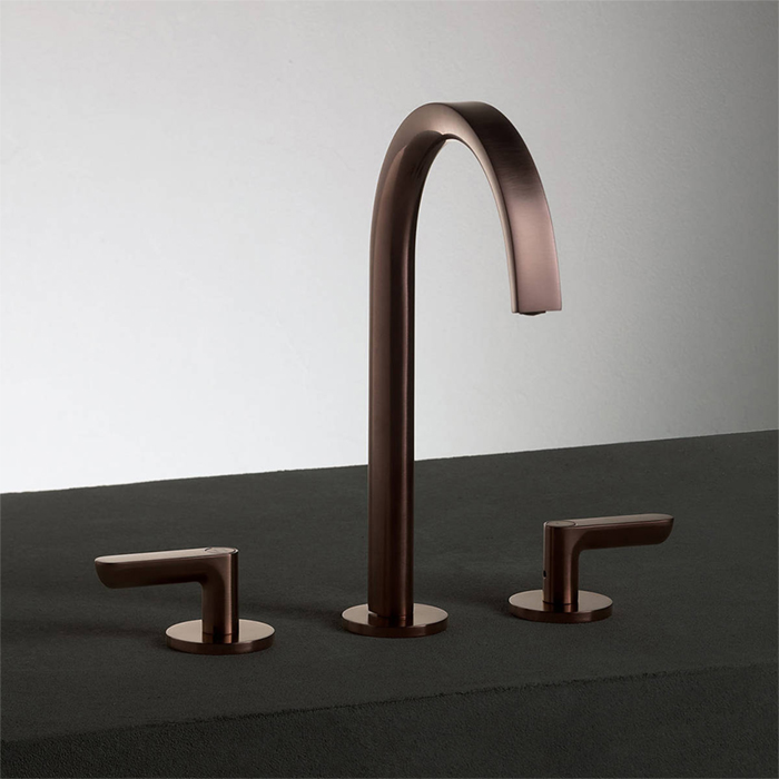 Fantini Icona Deco Смеситель для раковины, 3 отв., цвет: матовая медь