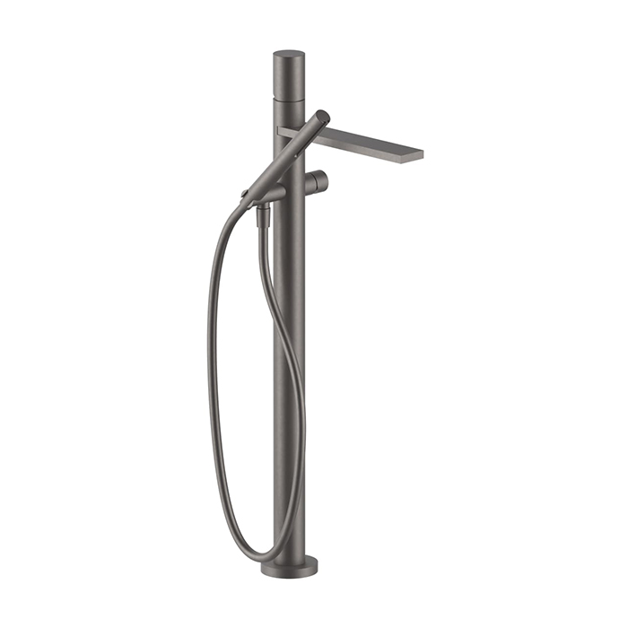 Fantini Milano Смеситель для ванны, напольный, излив: 250 мм, цвет: Matt Gun Metal PVD