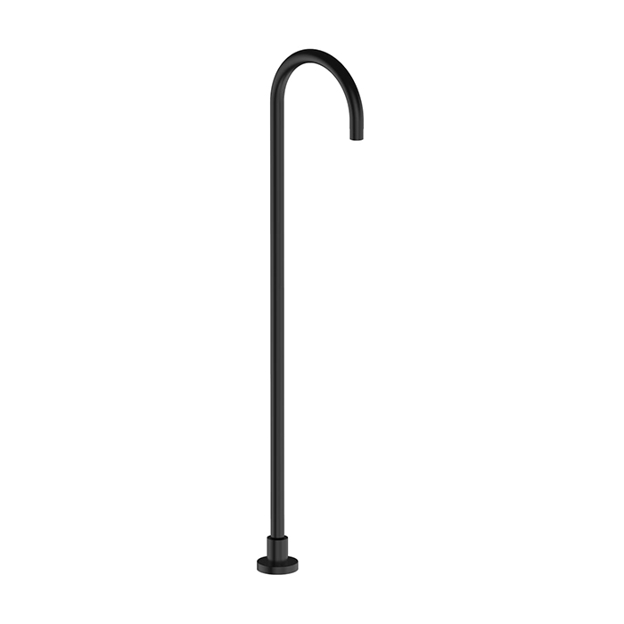 Fantini Nostromo Излив для раковины, напольный, 24cм, h=100cм, цвет: черный матовый